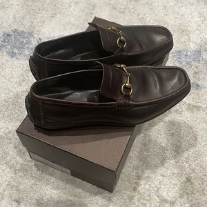 Brown Gucci Loafers